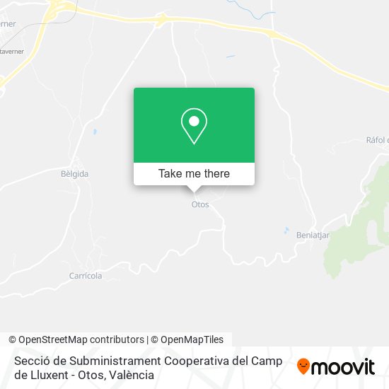Secció de Subministrament Cooperativa del Camp de Lluxent - Otos map
