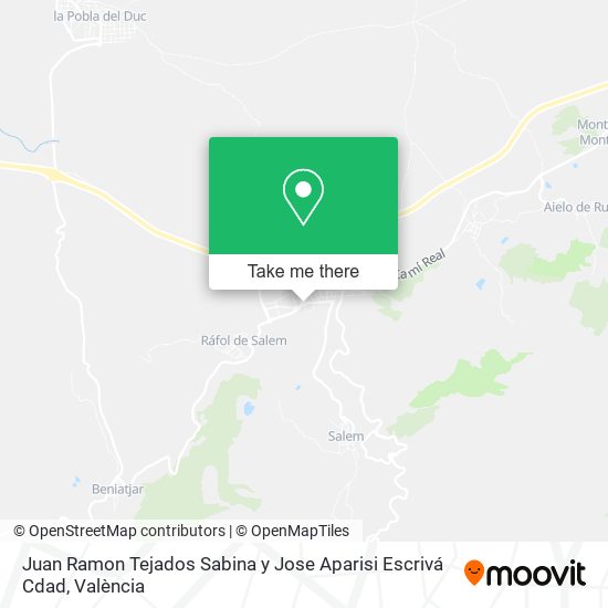 Juan Ramon Tejados Sabina y Jose Aparisi Escrivá Cdad map