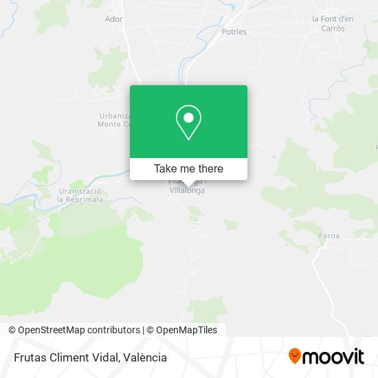 Frutas Climent Vidal map