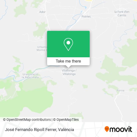 José Fernando Ripoll Ferrer map