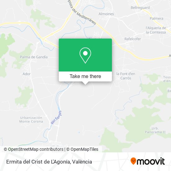 Ermita del Crist de L'Agonía map