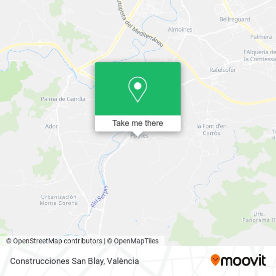 Construcciones San Blay map