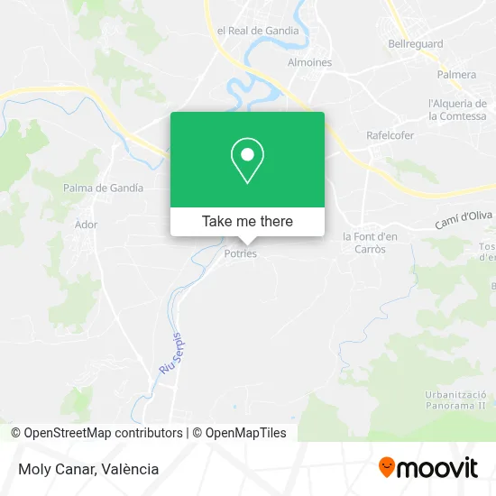 Moly Canar map