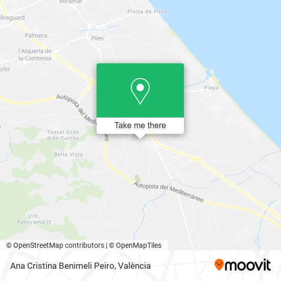 Ana Cristina Benimeli Peiro map