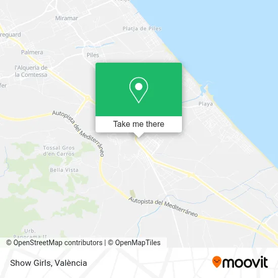 Show Girls map