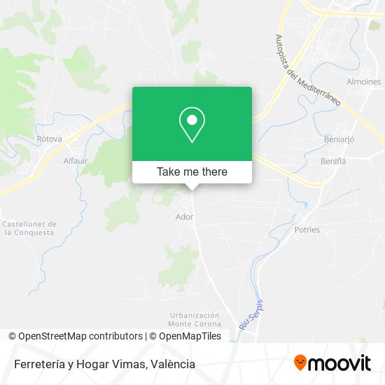 Ferretería y Hogar Vimas map