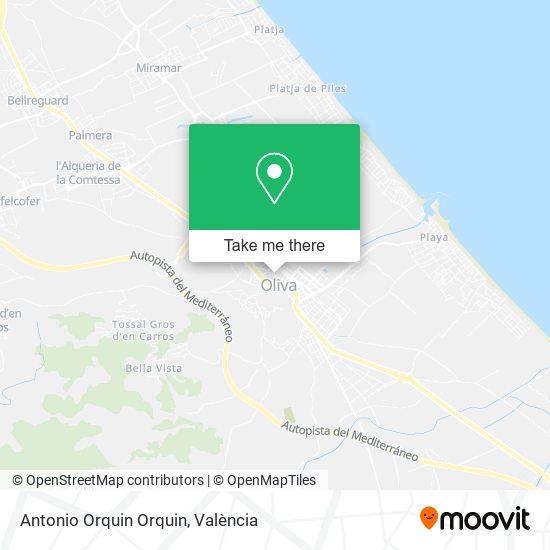 Antonio Orquin Orquin map