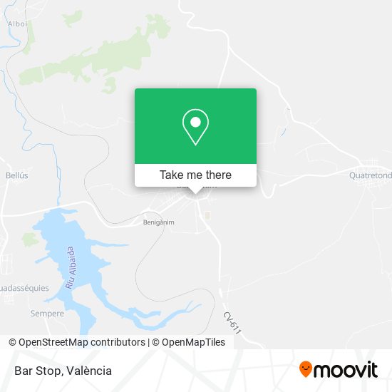 Bar Stop map