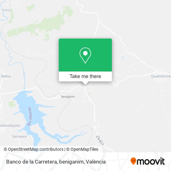 Banco de la Carretera, beniganim map