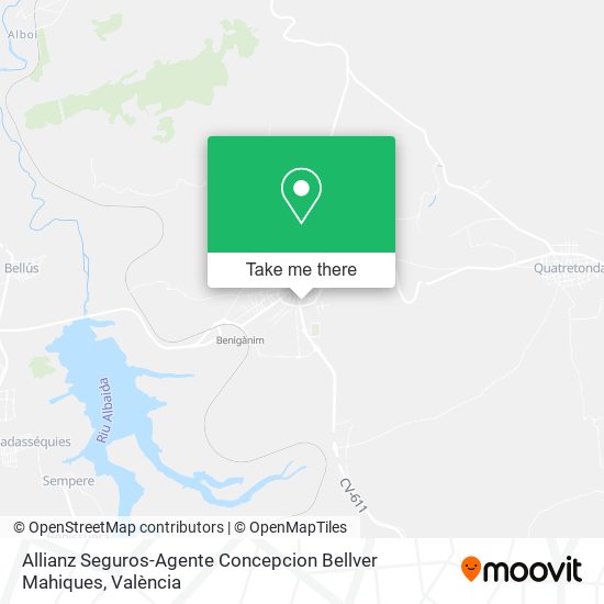 Allianz Seguros-Agente Concepcion Bellver Mahiques map