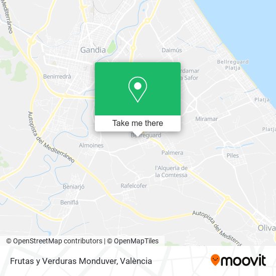 Frutas y Verduras Monduver map
