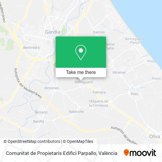Comunitat de Propietaris Edifici Parpallo map
