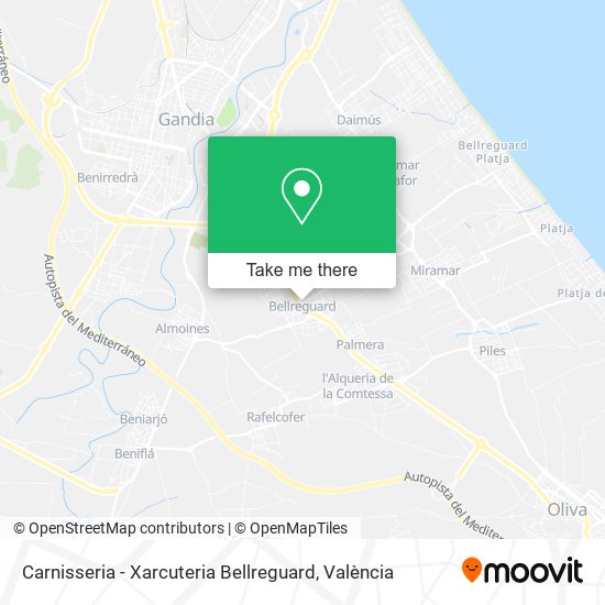 Carnisseria - Xarcuteria Bellreguard map