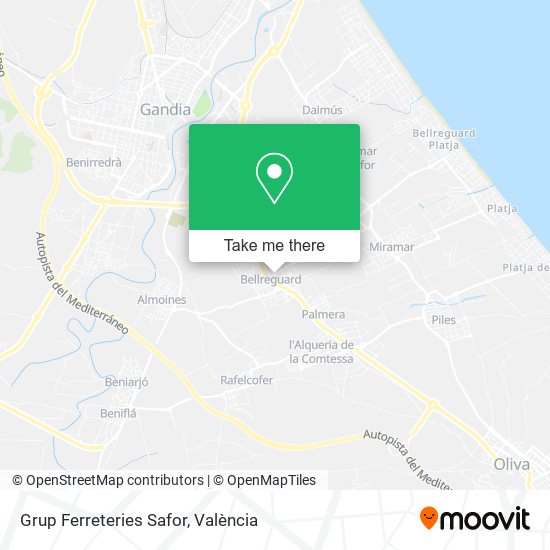 Grup Ferreteries Safor map