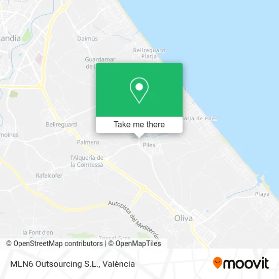 MLN6 Outsourcing S.L. map