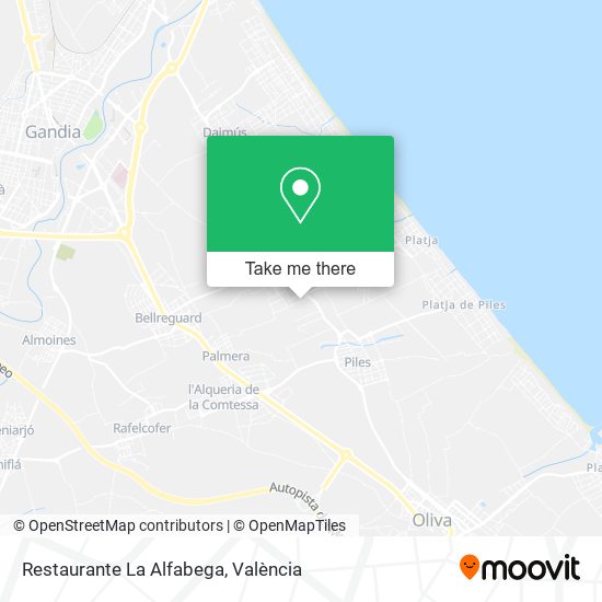 Restaurante La Alfabega map