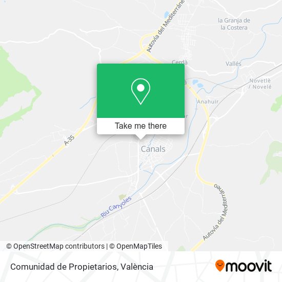 Comunidad de Propietarios map