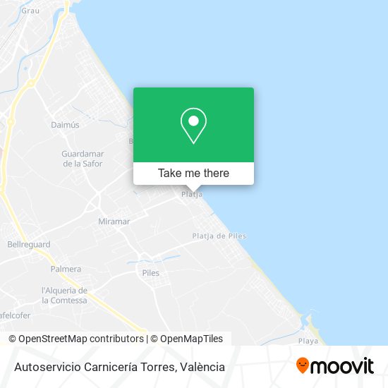 mapa Autoservicio Carnicería Torres