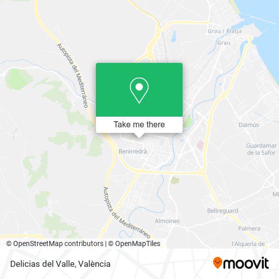 Delicias del Valle map