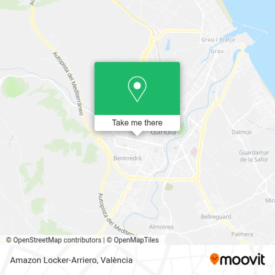 Amazon Locker-Arriero map
