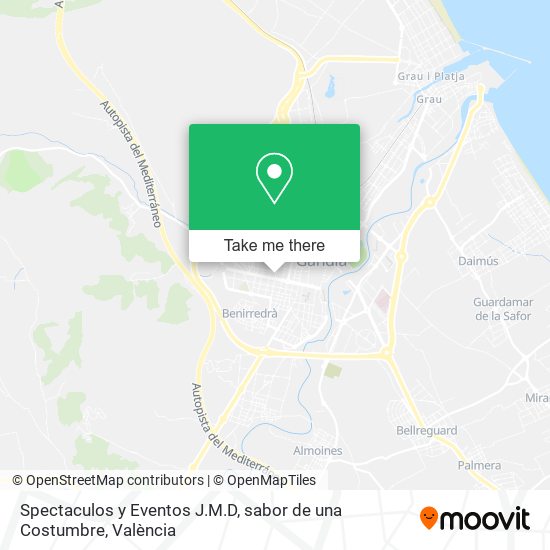 mapa Spectaculos y Eventos J.M.D, sabor de una Costumbre