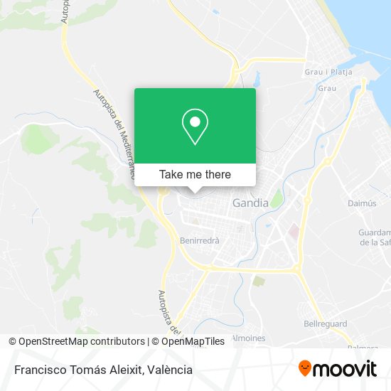 Francisco Tomás Aleixit map