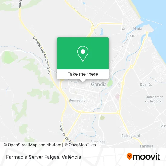 Farmacia Server Falgas map