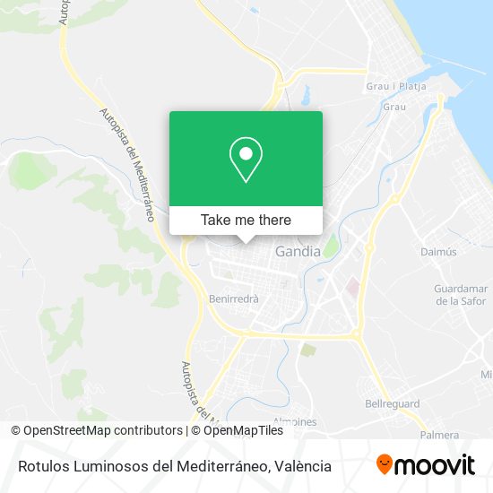 Rotulos Luminosos del Mediterráneo map