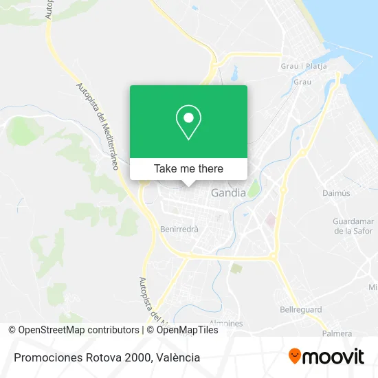 Promociones Rotova 2000 map