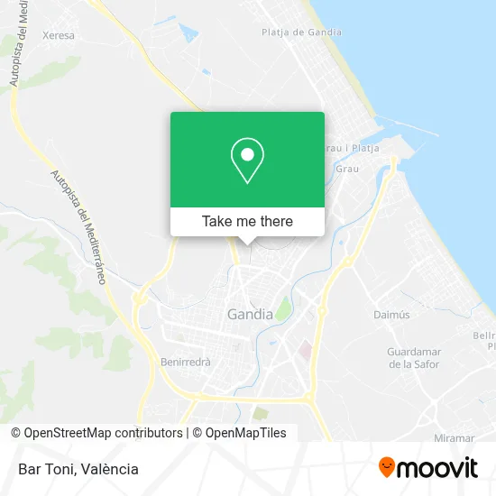 Bar Toni map
