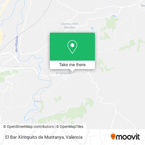 El Bar Xiringuito de Muntanya map