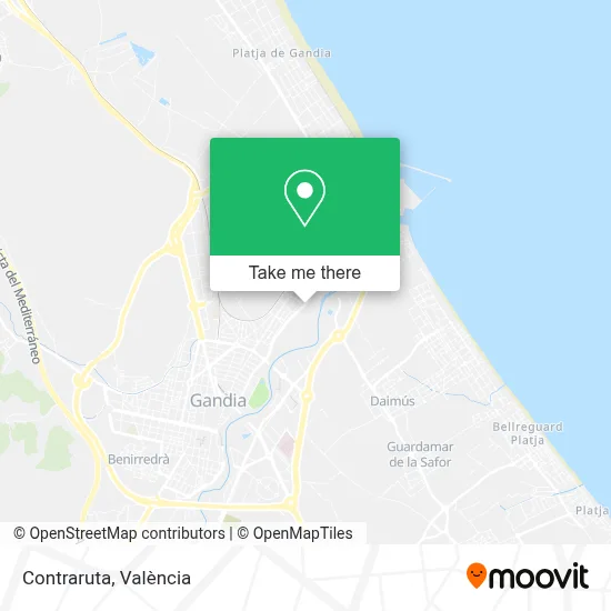 Contraruta map