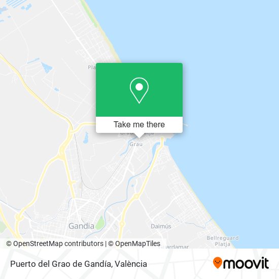 Puerto del Grao de Gandía map