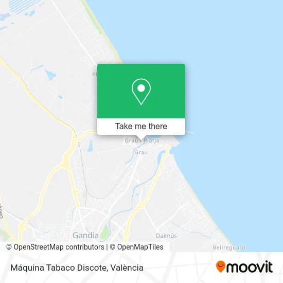 Máquina Tabaco Discote map