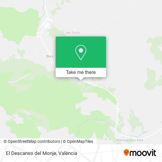 El Descanso del Monje map