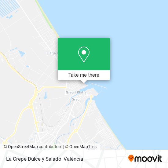 La Crepe Dulce y Salado map