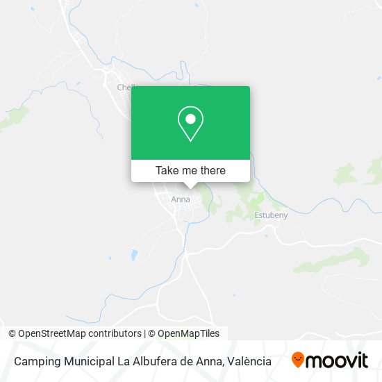 Camping Municipal La Albufera de Anna map