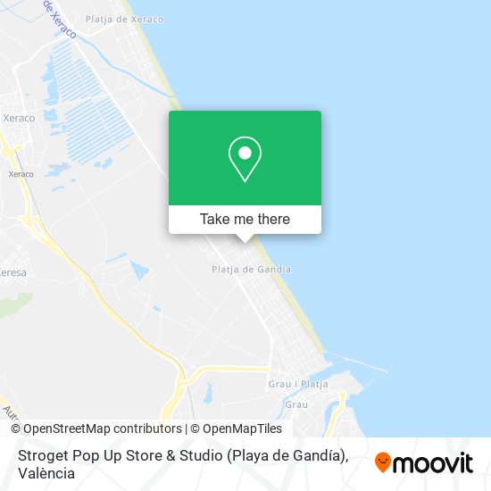Stroget Pop Up Store & Studio (Playa de Gandía) map