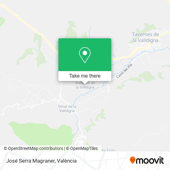 José Serra Magraner map