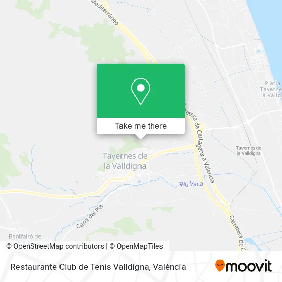 Restaurante Club de Tenis Valldigna map