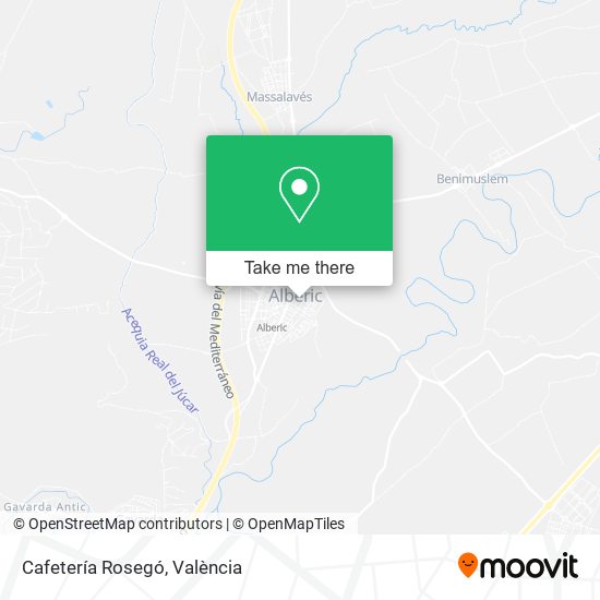 Cafetería Rosegó map