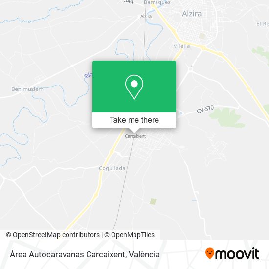 Área Autocaravanas Carcaixent map