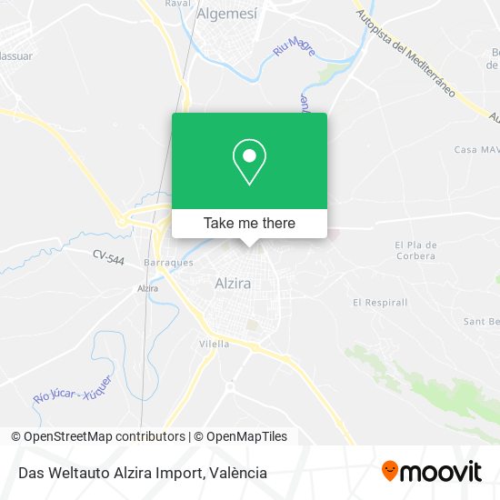 Das Weltauto Alzira Import map