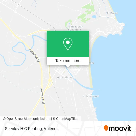 Servilav H C Renting map