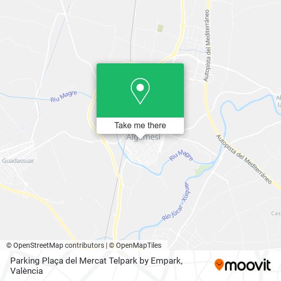 Parking Plaça del Mercat Telpark by Empark map