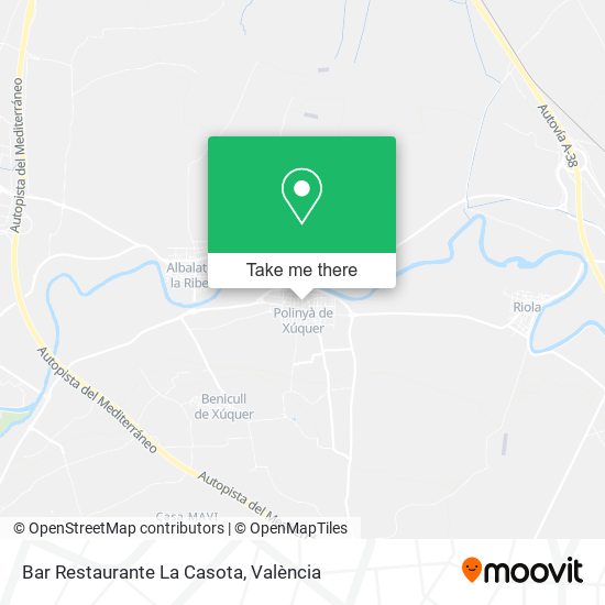 mapa Bar Restaurante La Casota