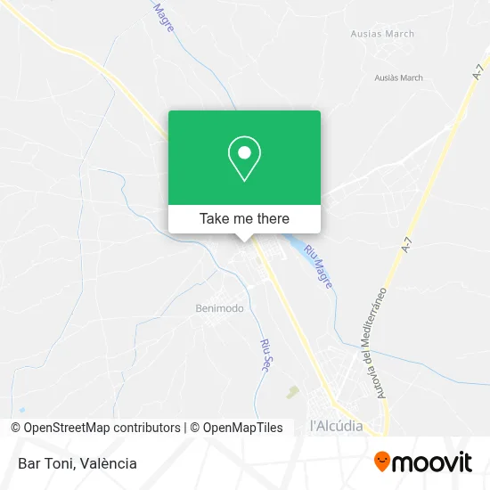 Bar Toni map