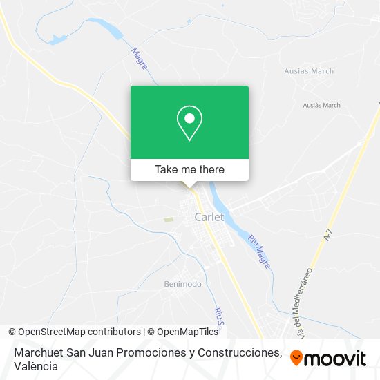 mapa Marchuet San Juan Promociones y Construcciones