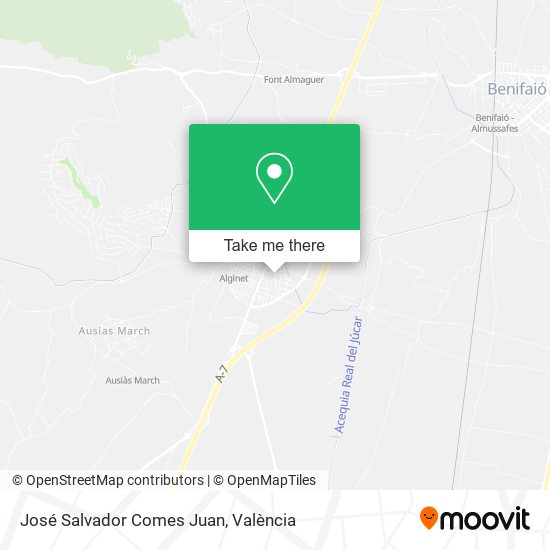 mapa José Salvador Comes Juan