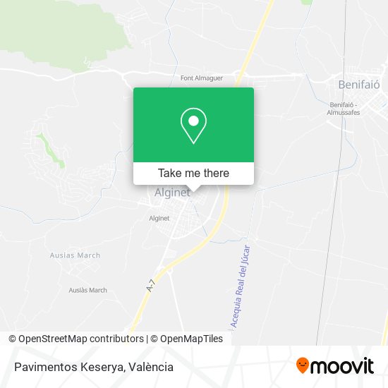 Pavimentos Keserya map